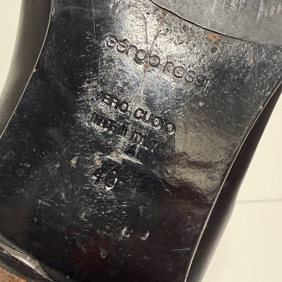 Sergio Rossi Knee High Tall Boots with Side Buckle Detail - Picture 17 of 17